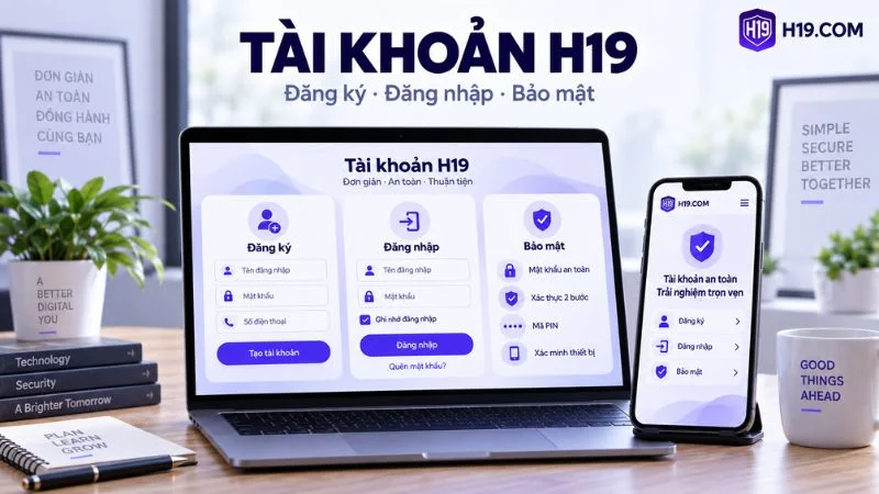 Hướng dẫn đăng ký đăng nhập và bảo mật tài khoản H19